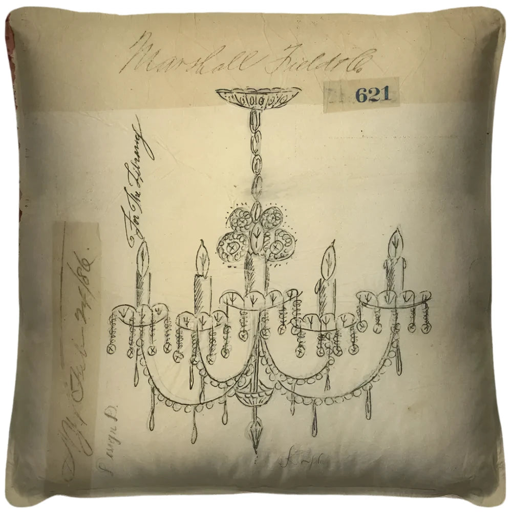 Chandelier For the Library Throw Pillow