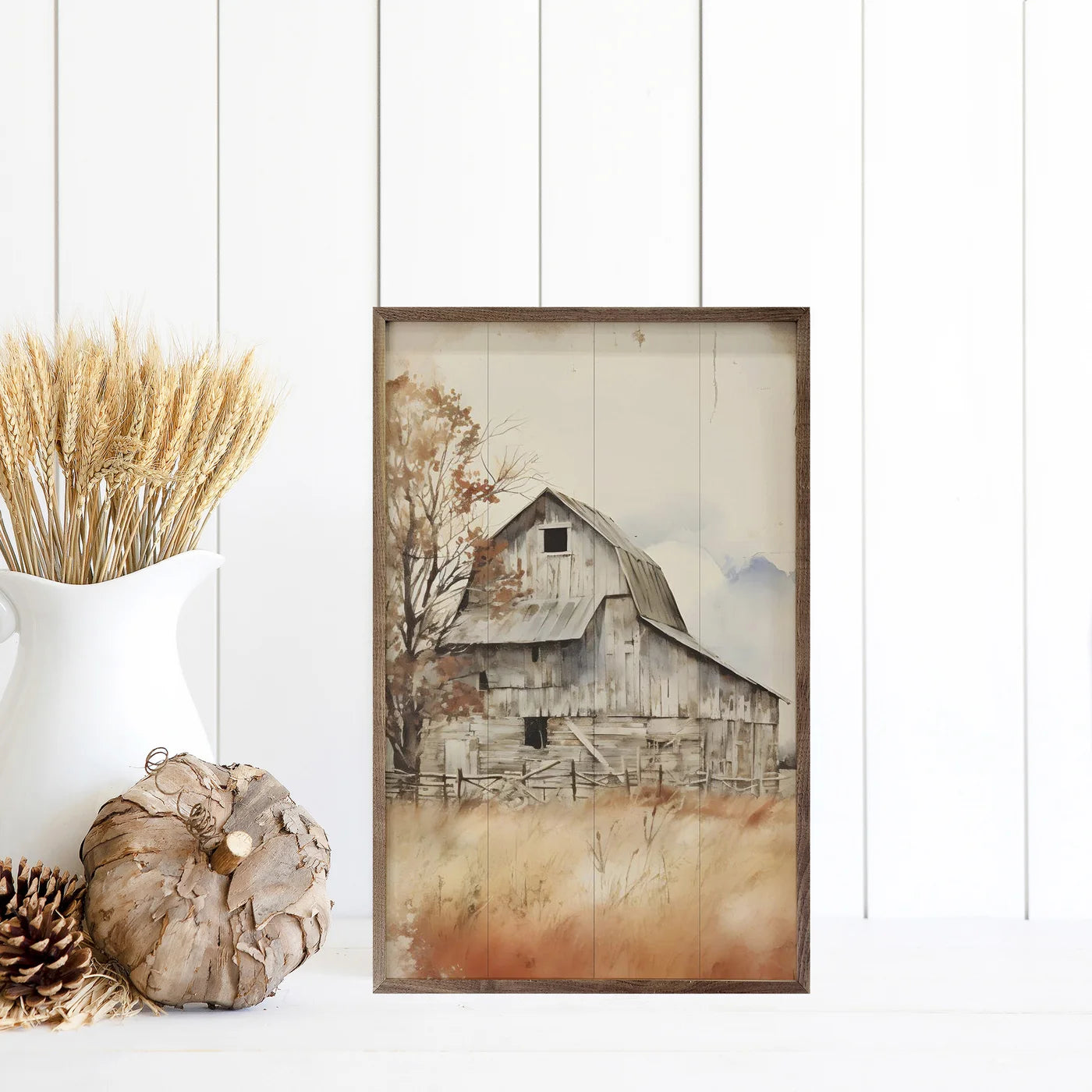 Rustic Barn Wood Framed Print