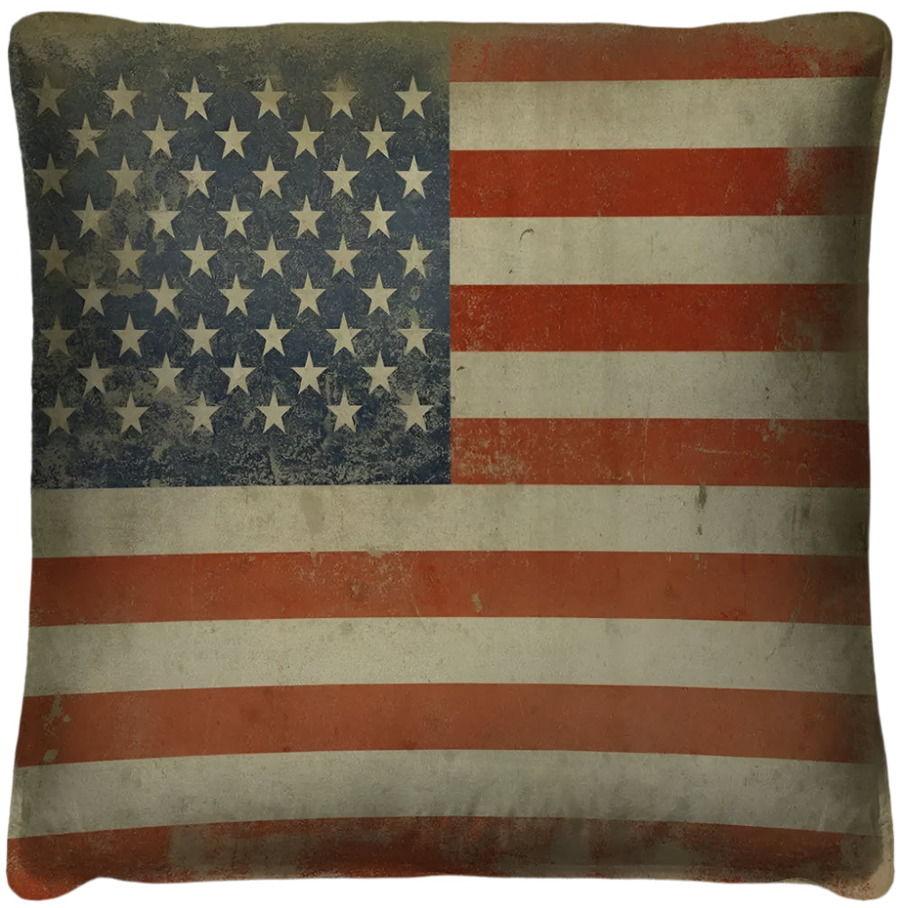 American Flag Throw Pillow