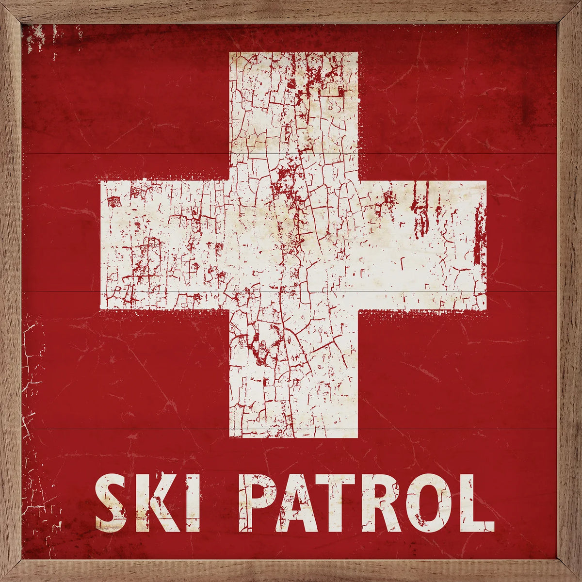 Ski Patrol Wood Framed Print