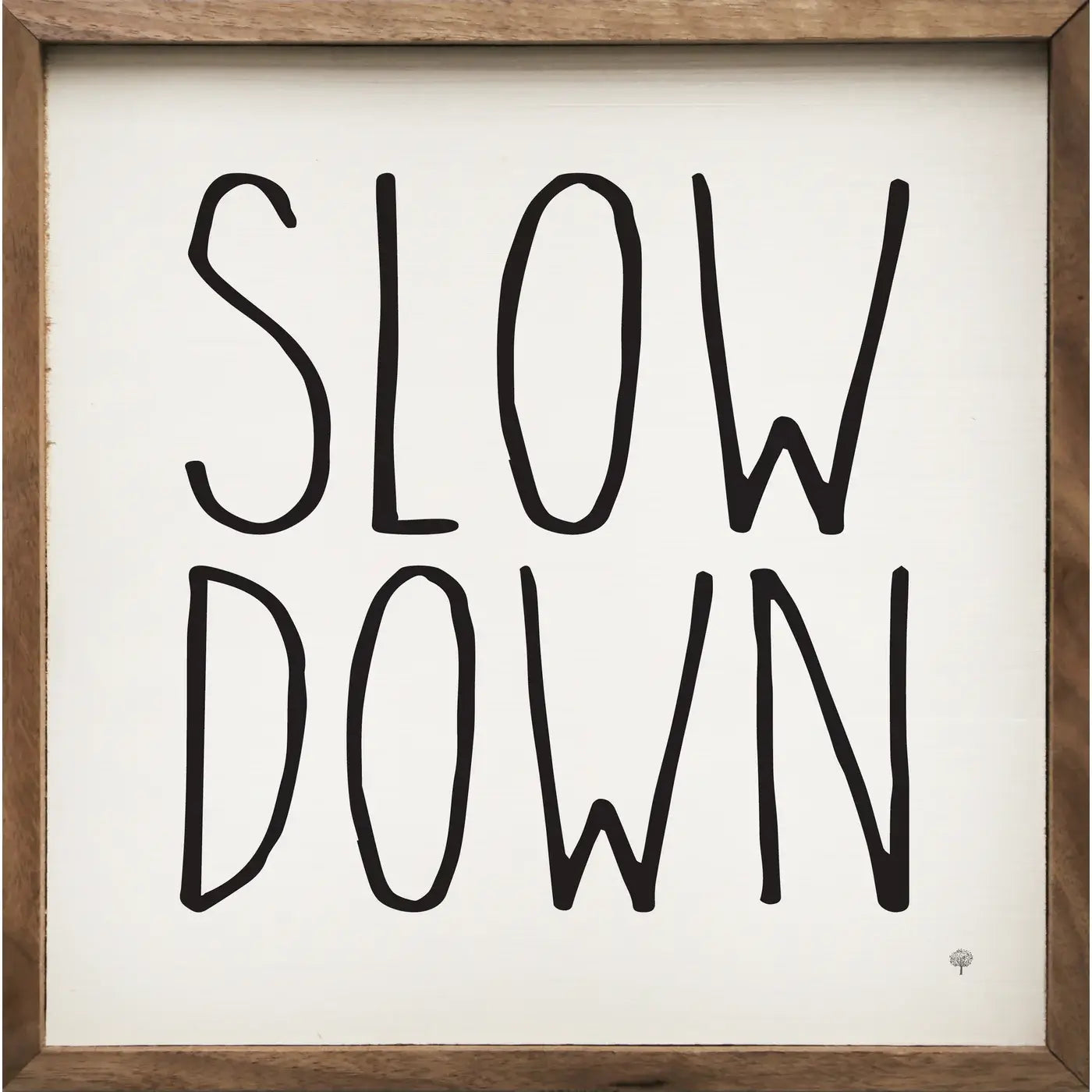 Slow Down Wood Framed Print