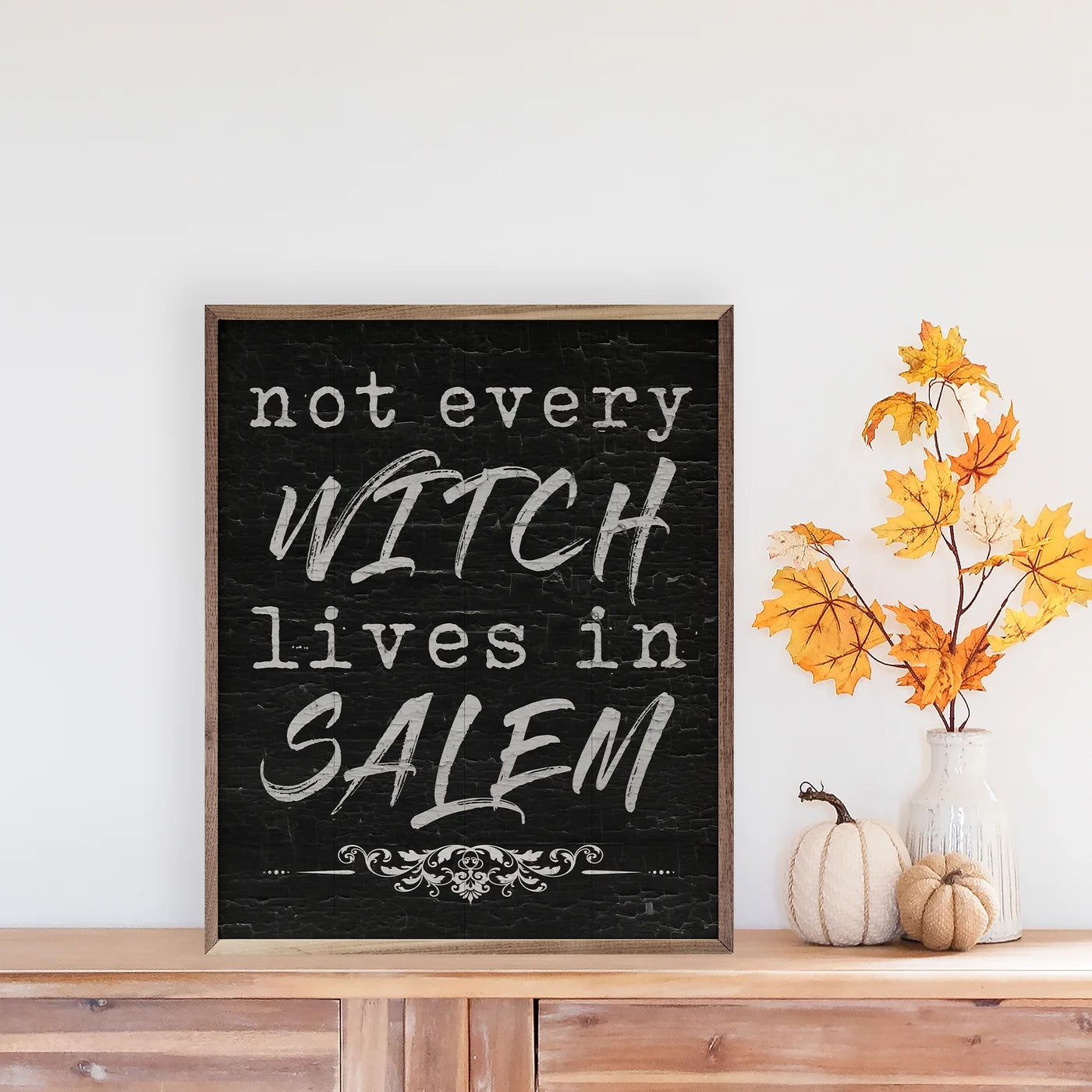 Not Every Witch Lives In Salem Wood Framed Print