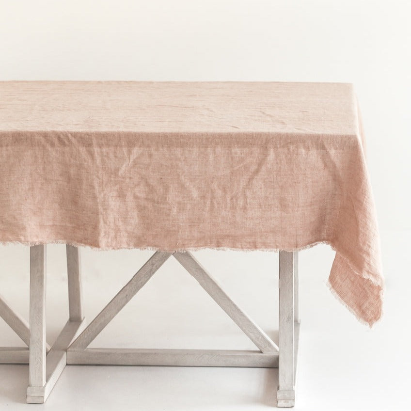 Stone Washed Linen Tablecloth
