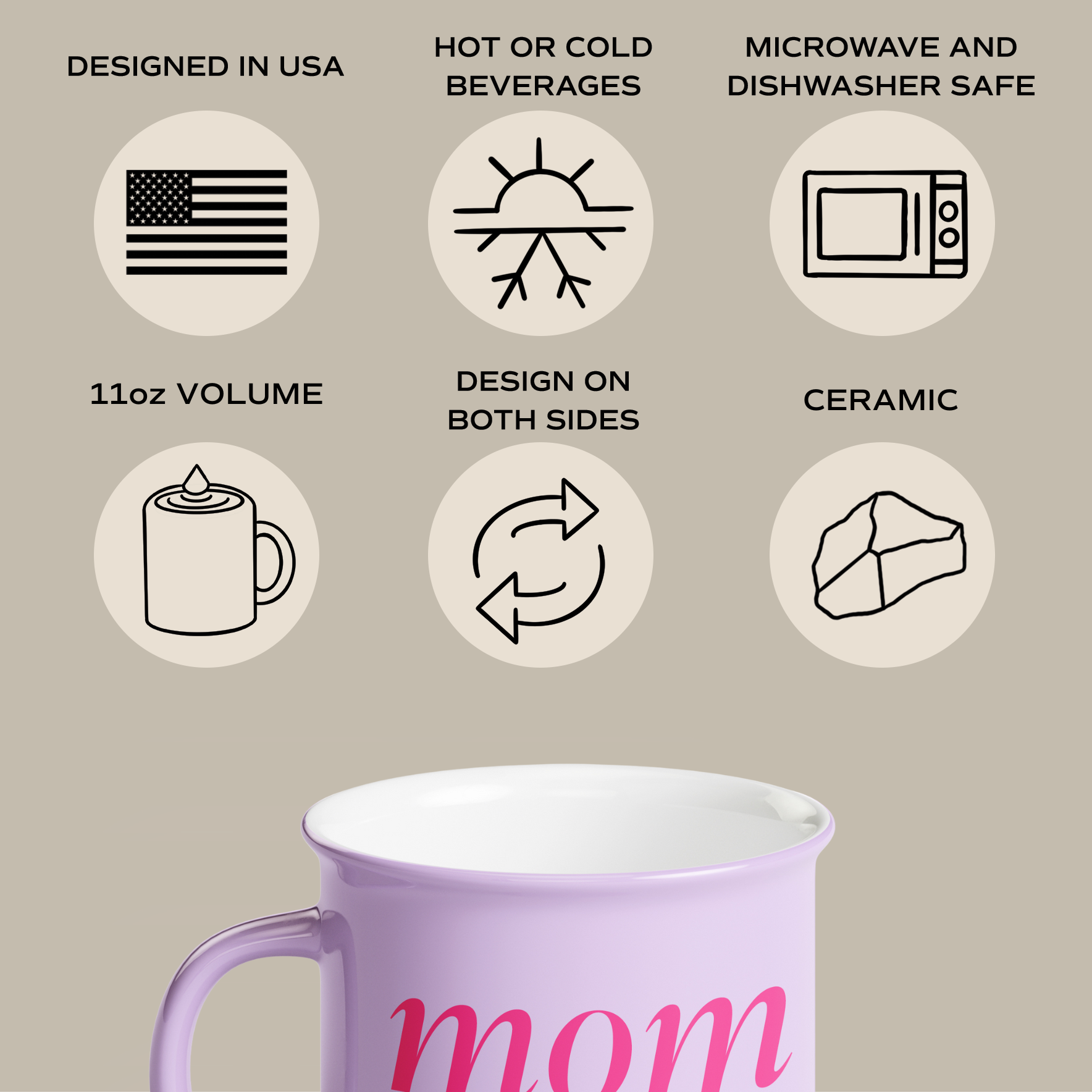 Mom Life Campfire Coffee Mug