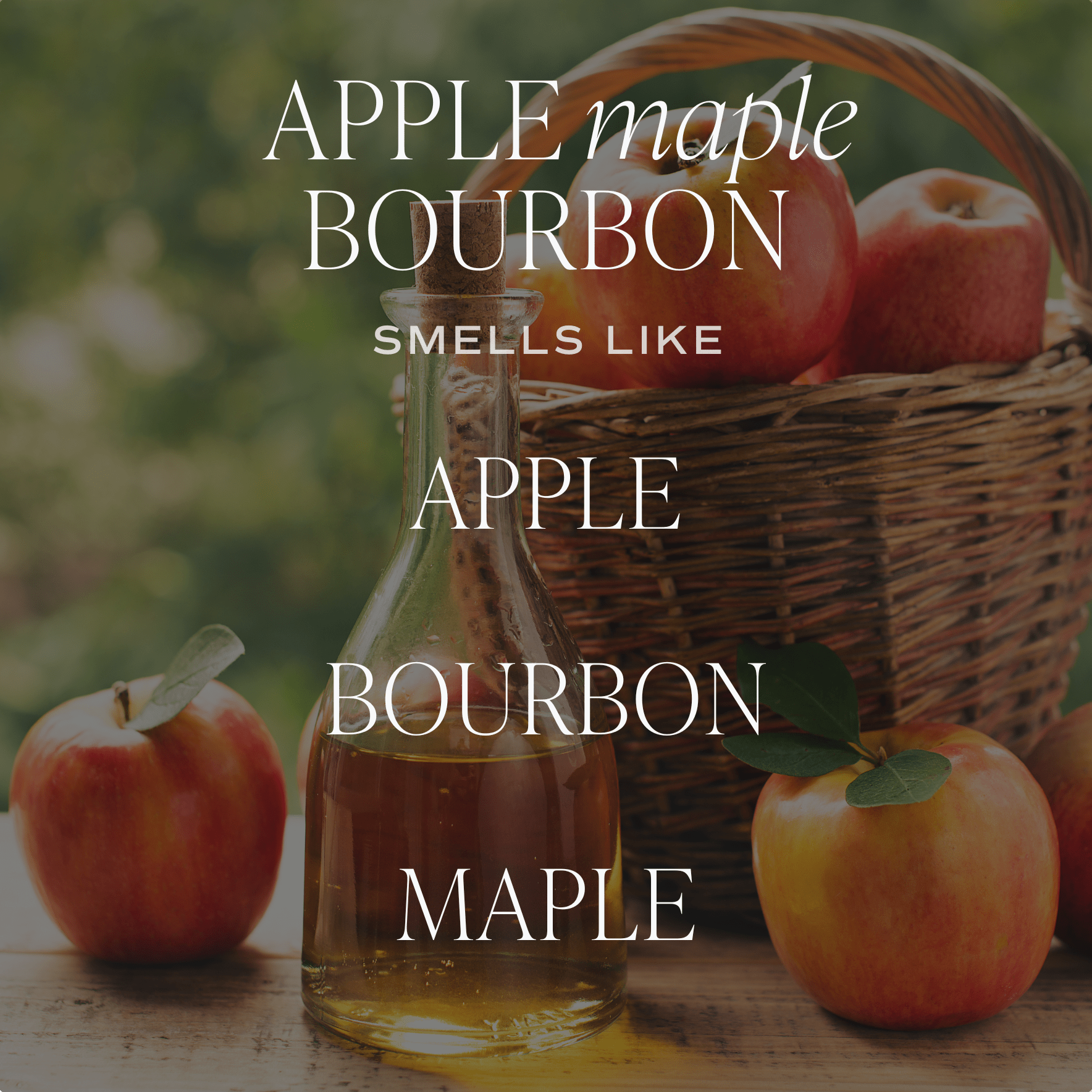 Apple Maple Bourbon Tan Matte Jar Candle