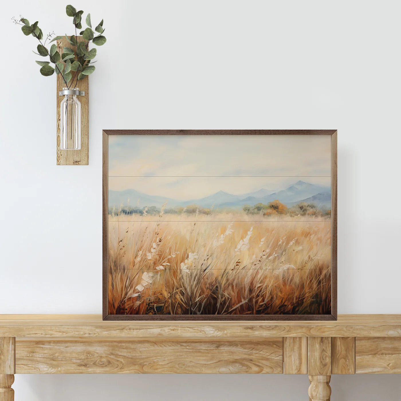 Vast Wheat Field 2 Wood Framed Print