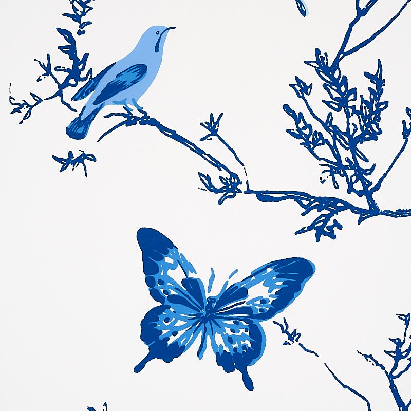 Schumacher Birds & Butterflies Wallpaper