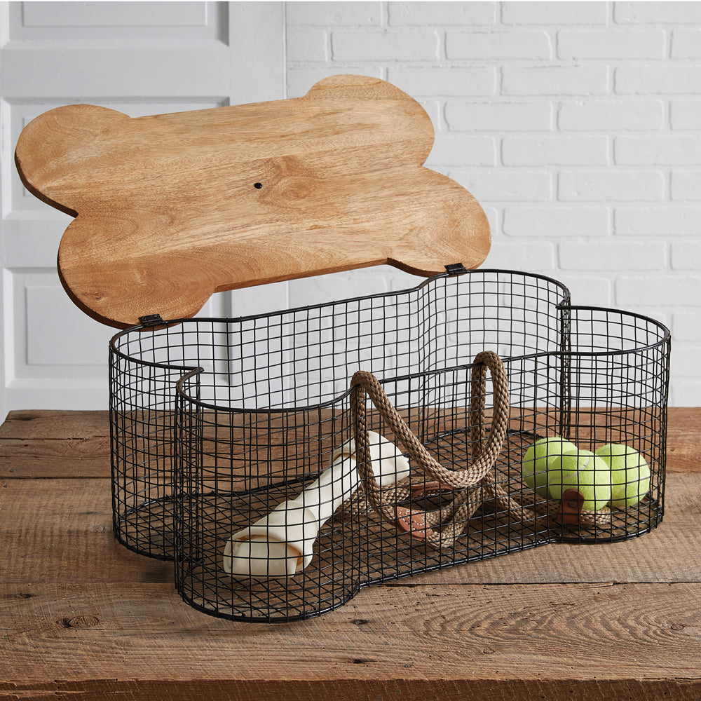 Dog Bone Wire Basket