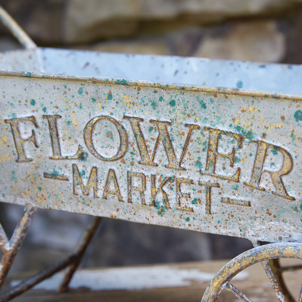 Flower Market Tabletop Wheelbarrow