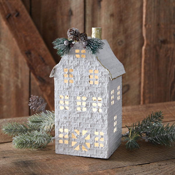 Snowy House Luminary