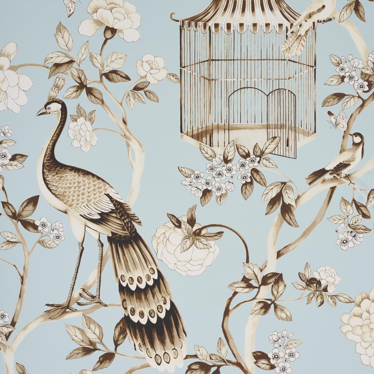 Schumacher Oiseaux Et Fleurs Wallpaper