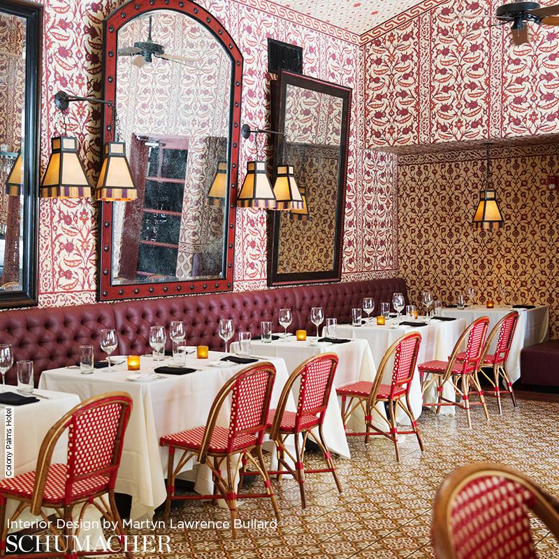 Schumacher Sultan's Trellis Wallpaper