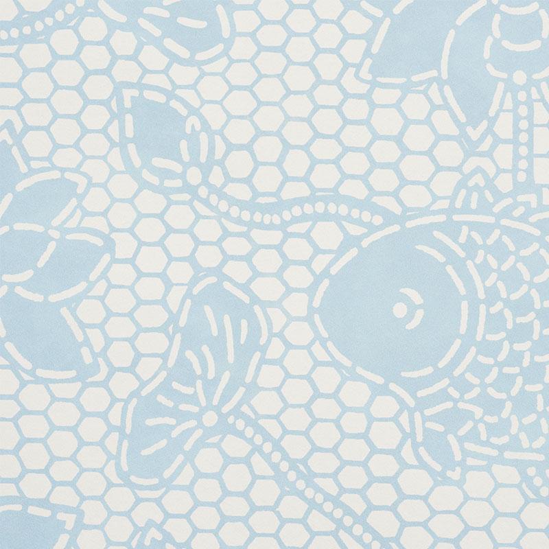 Schumacher Lotus Batik Wallpaper