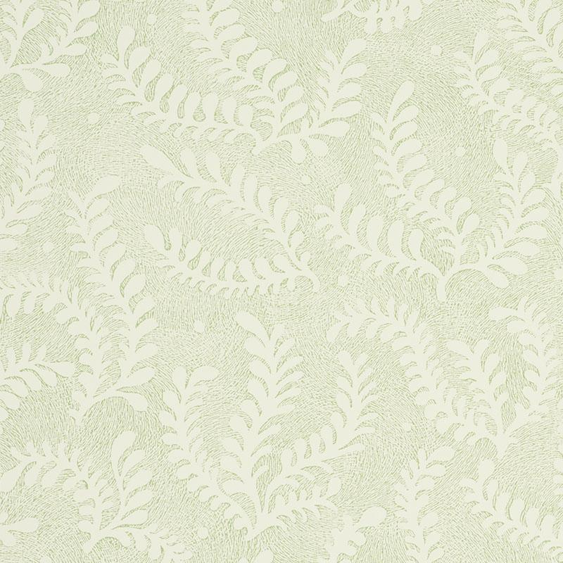 Schumacher Etched Fern Wallpaper