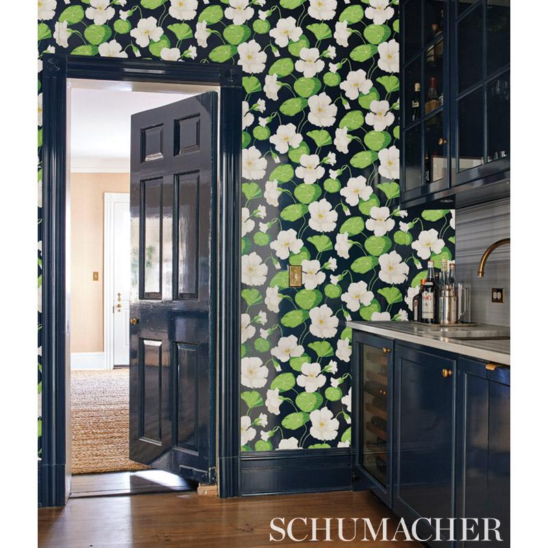 Schumacher Nasturtium Wallpaper