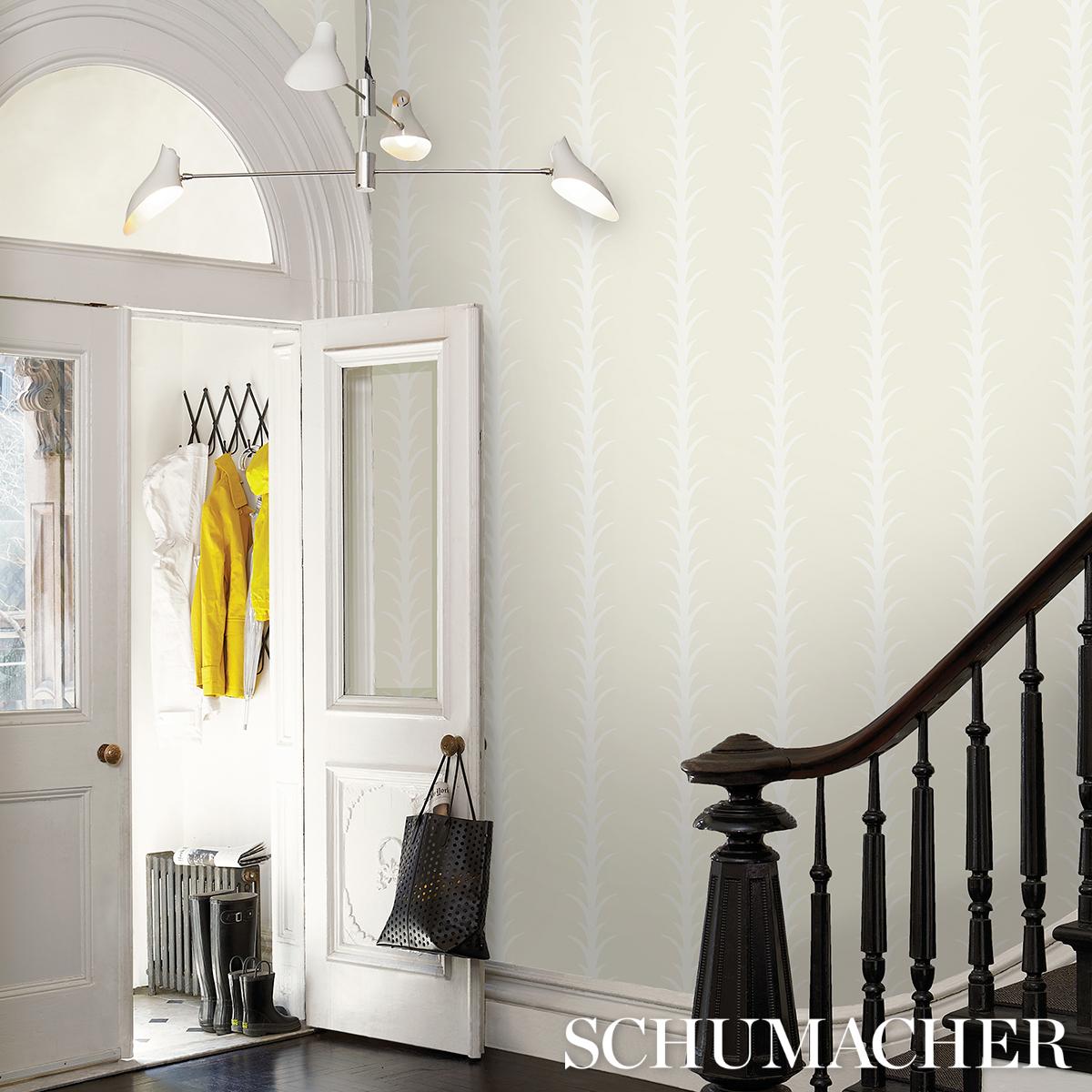 Schumacher Acanthus Stripe Wallpaper