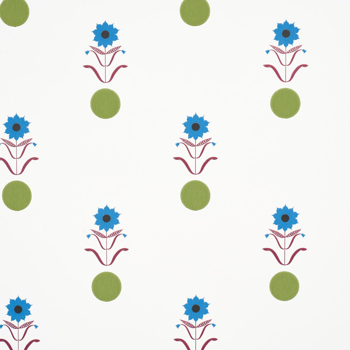 Schumacher Forget Me Dots Wallpaper