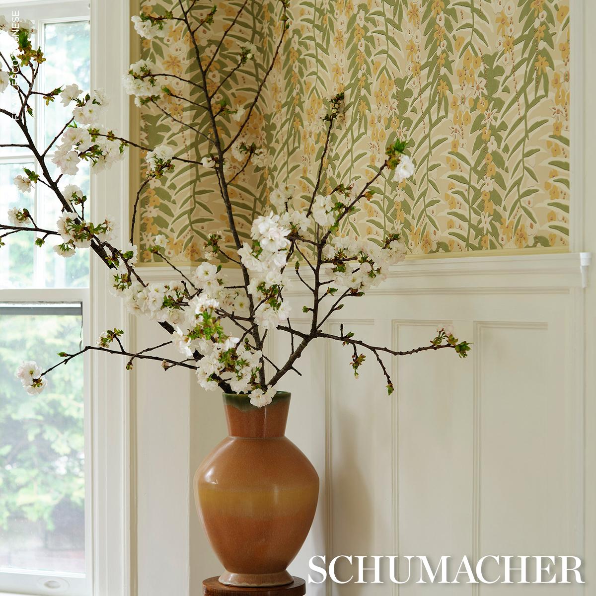 Schumacher Ashbee Botanical Wallpaper