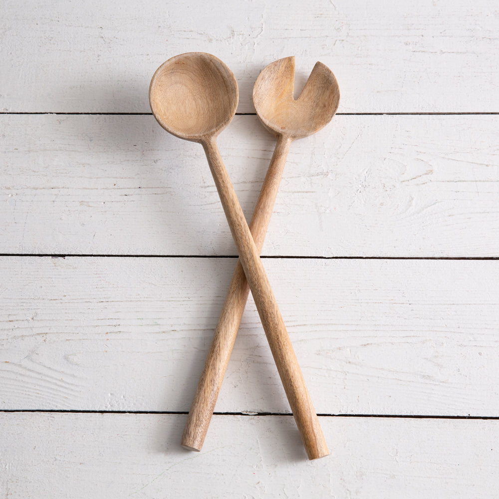 Mango Wood Salad Servers