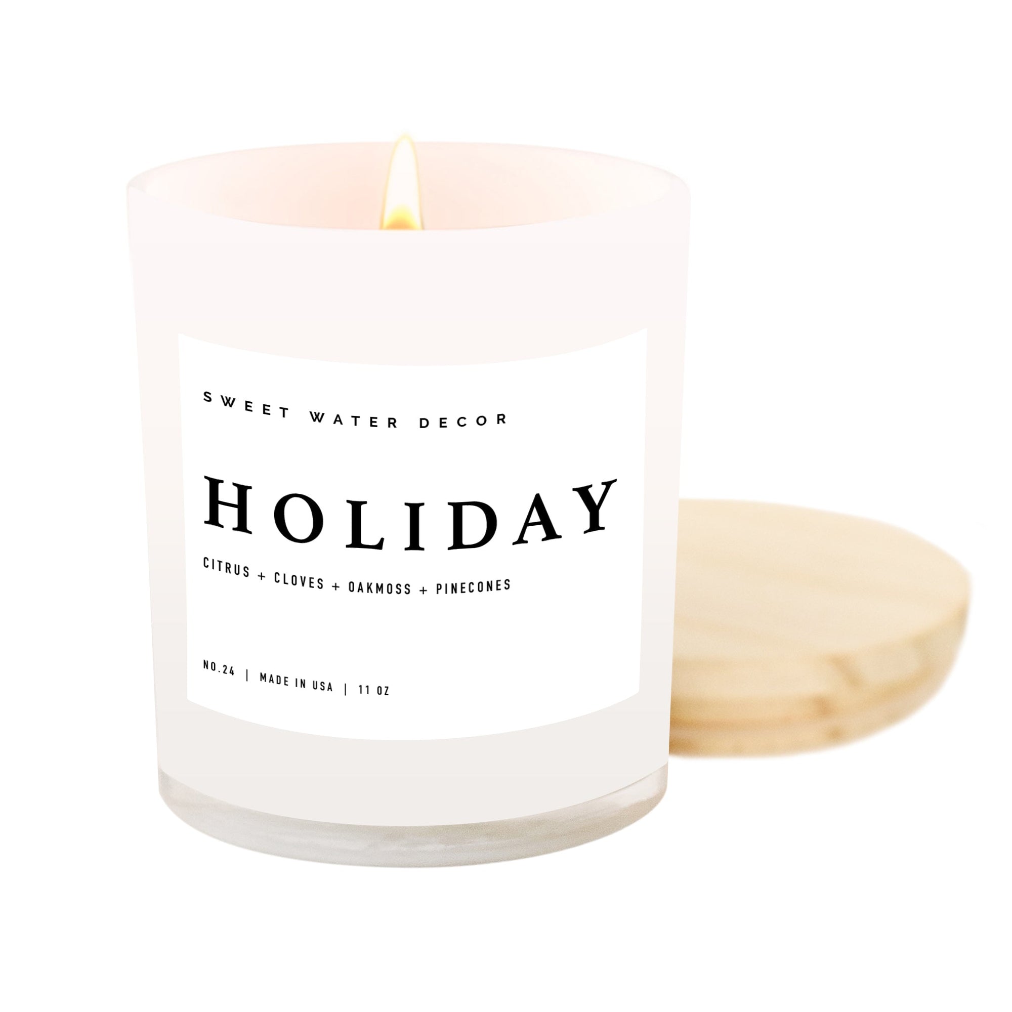 Holiday White Jar Candle