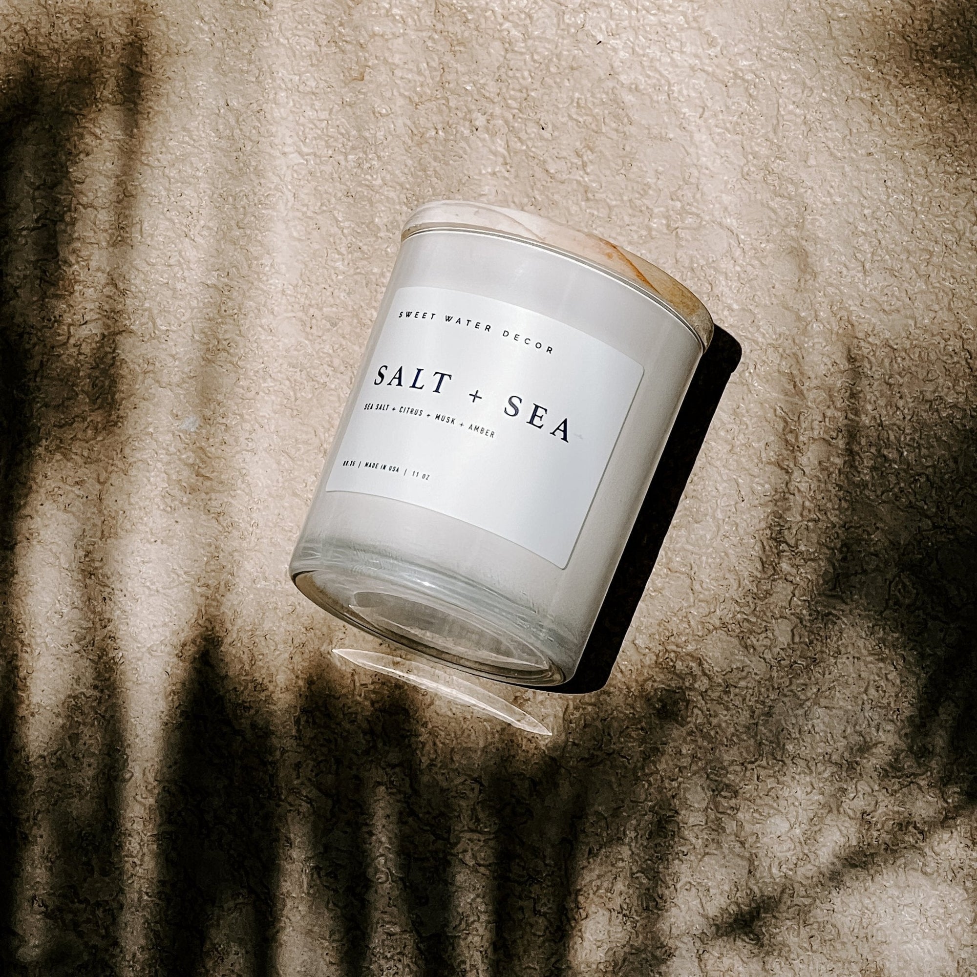 Salt & Sea White Jar Candle