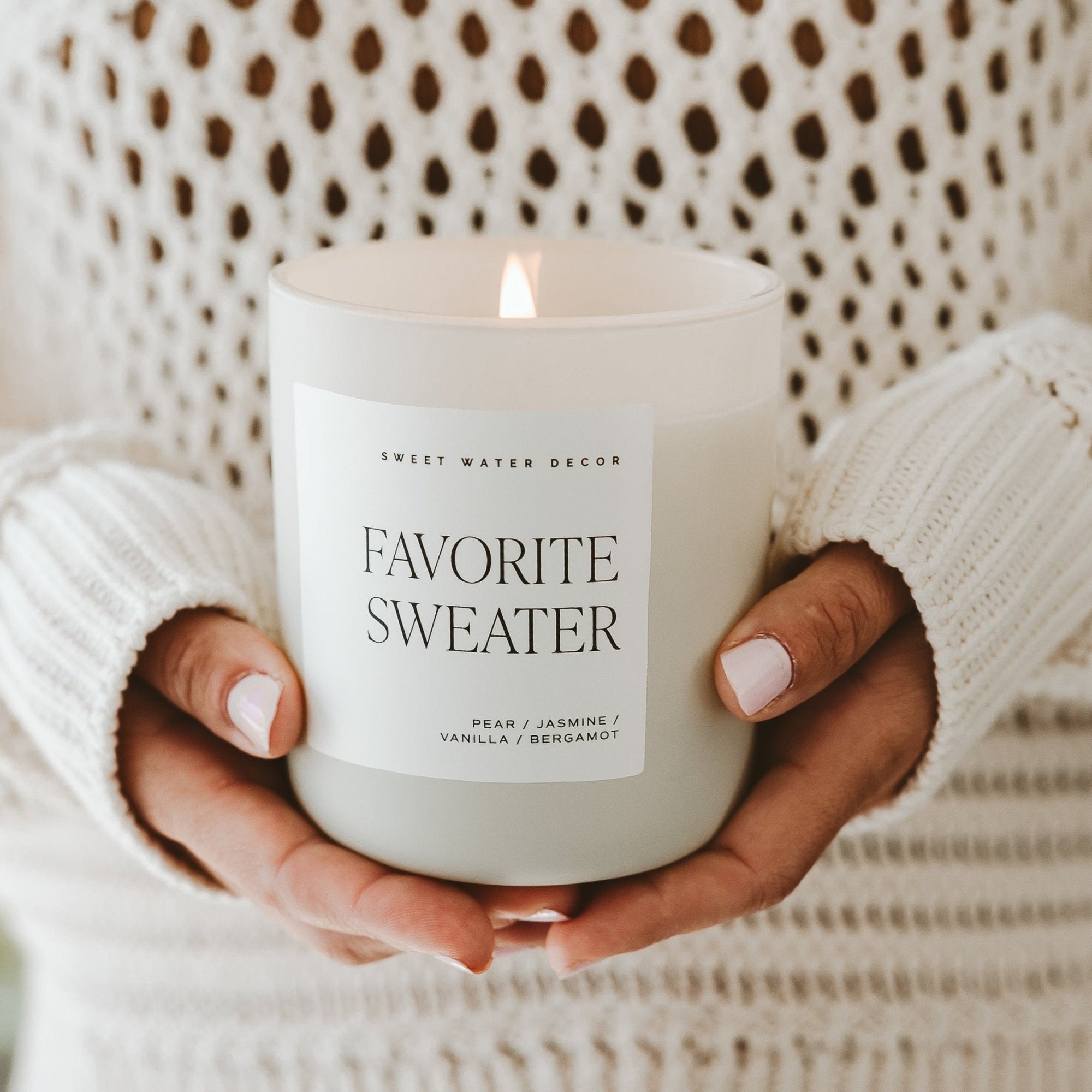 Favorite Sweater Tan Matte Jar Candle