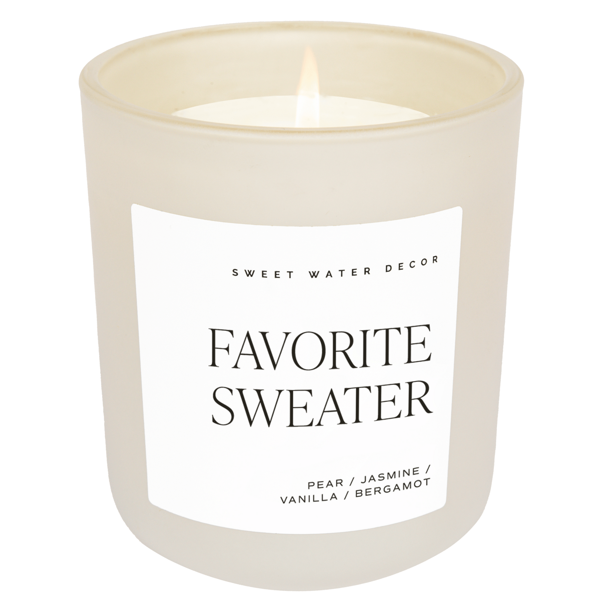 Favorite Sweater Tan Matte Jar Candle