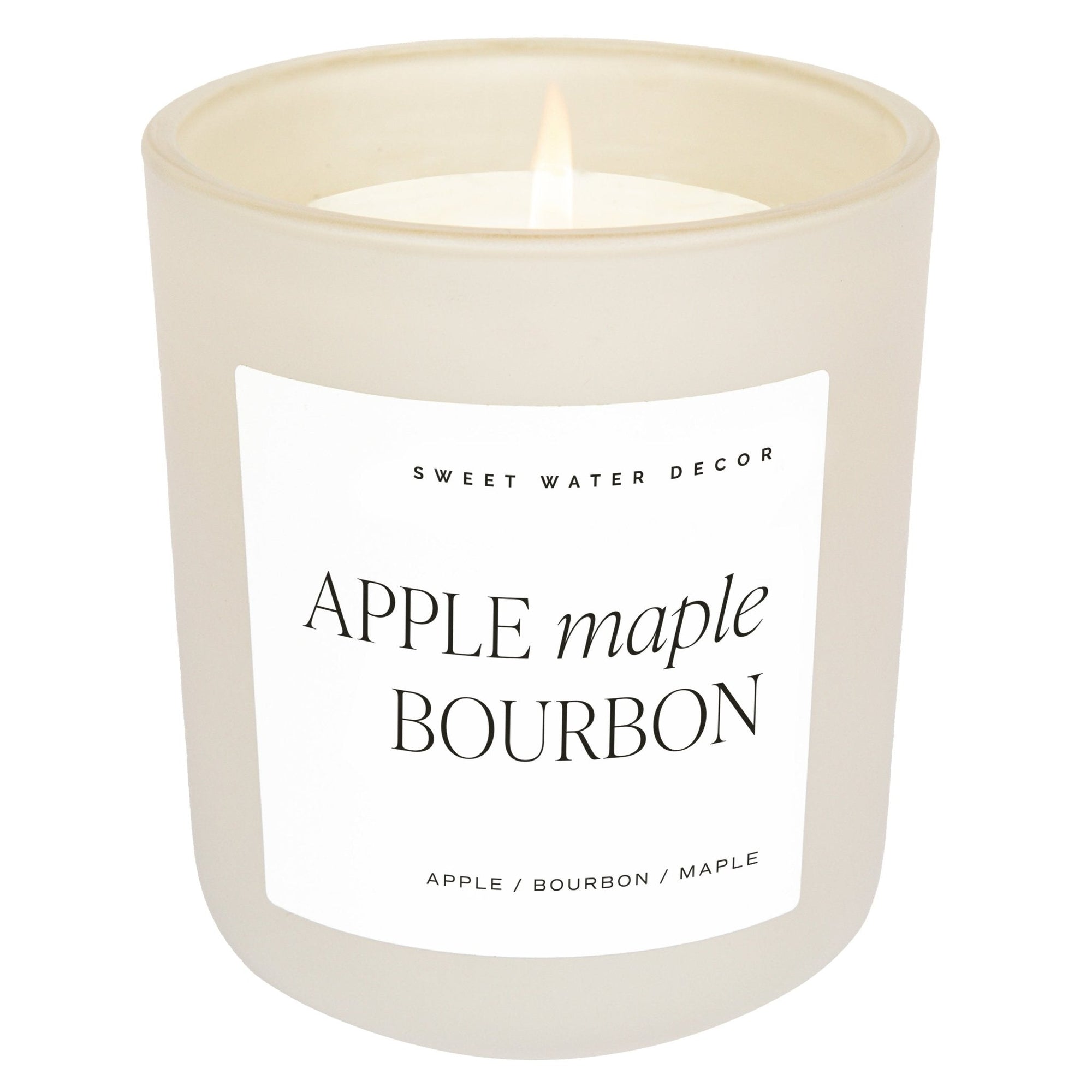 Apple Maple Bourbon Tan Matte Jar Candle