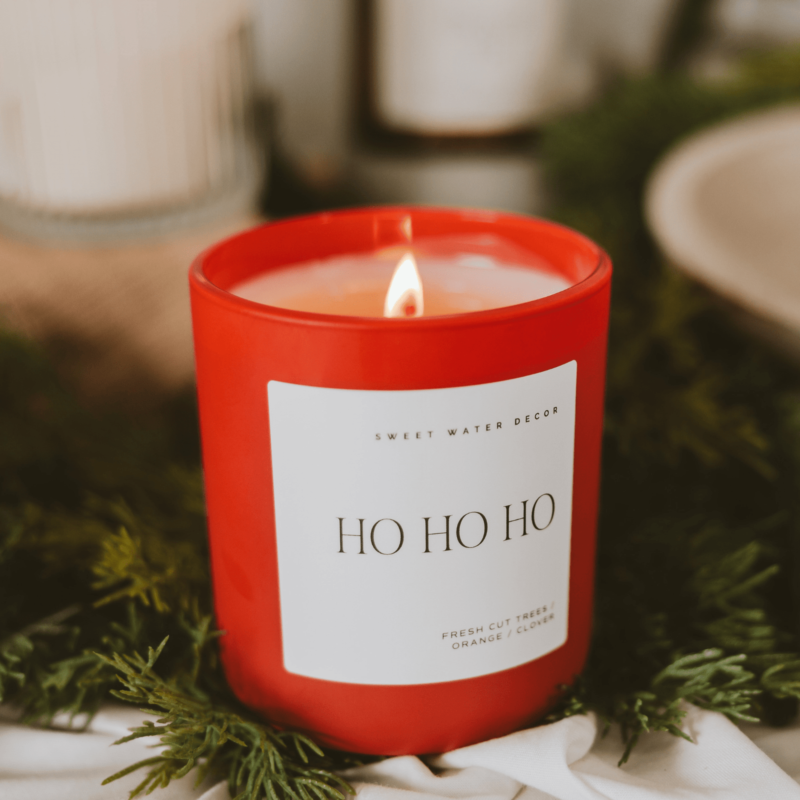 Ho Ho Ho Red Matte Jar Candle