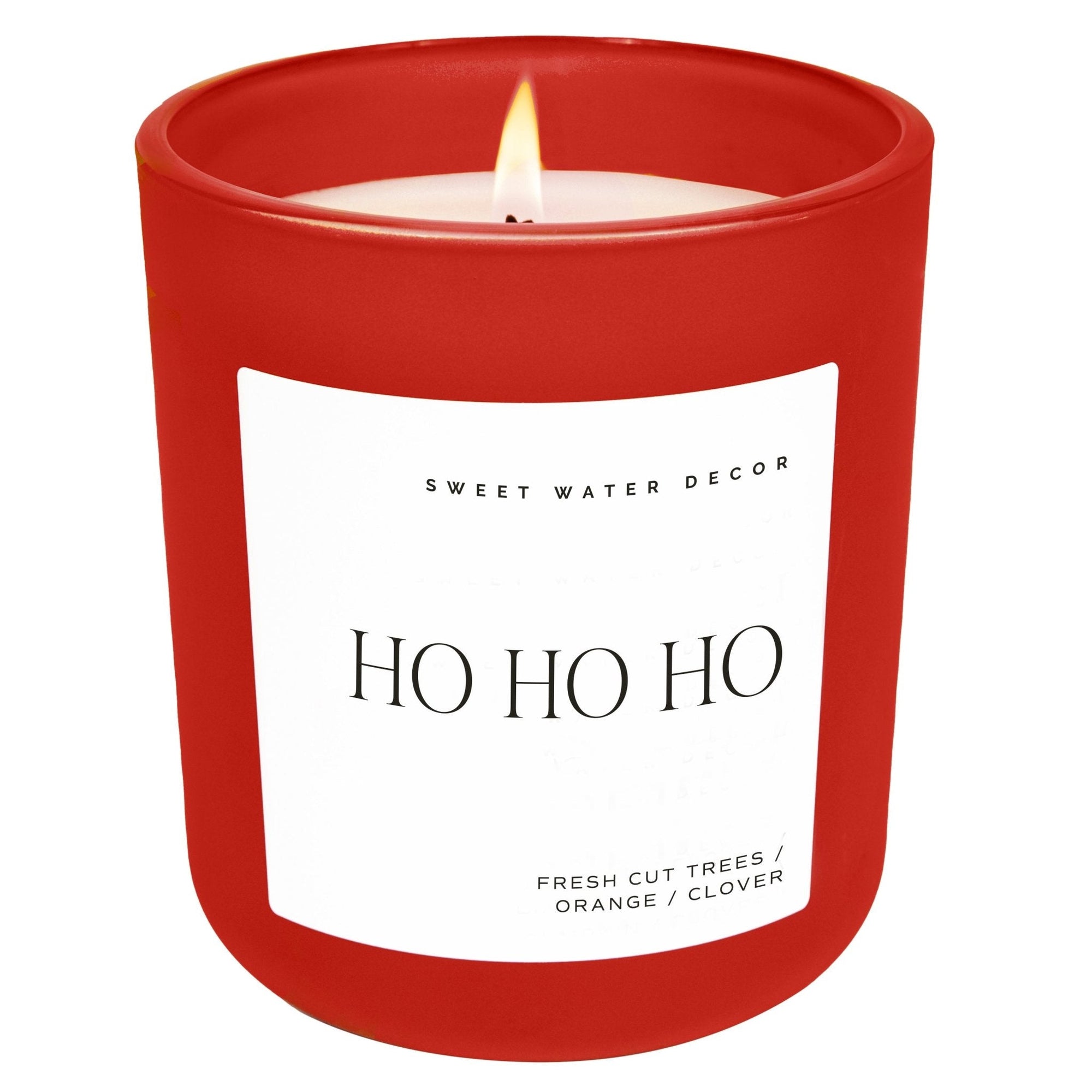 Ho Ho Ho Red Matte Jar Candle