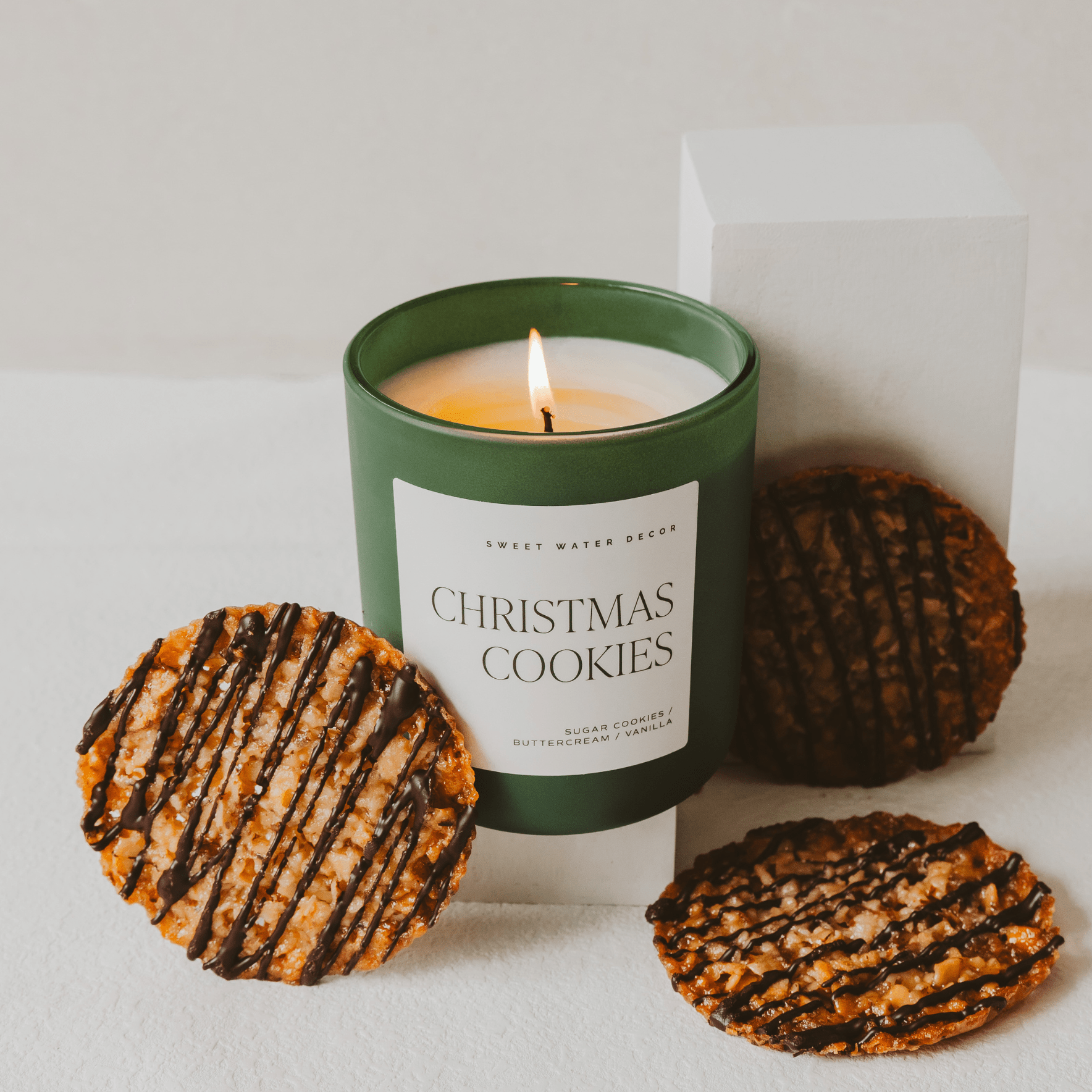 Christmas Cookies Green Matte Jar Candle