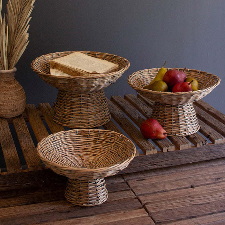 Wicker Compote Set