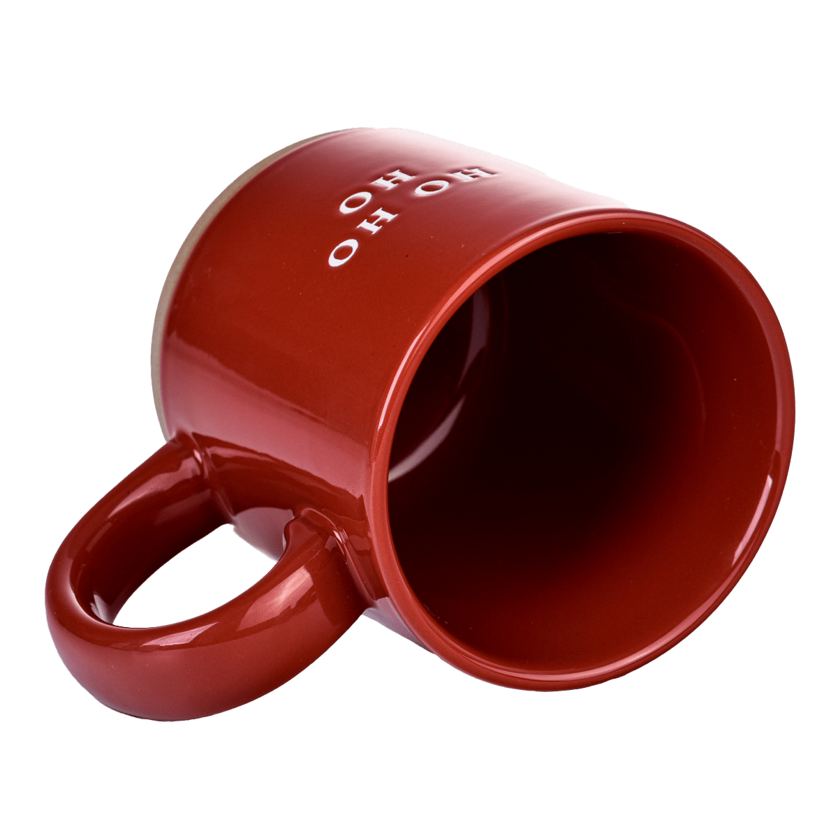 Ho Ho Ho Red Stoneware Coffee Mug