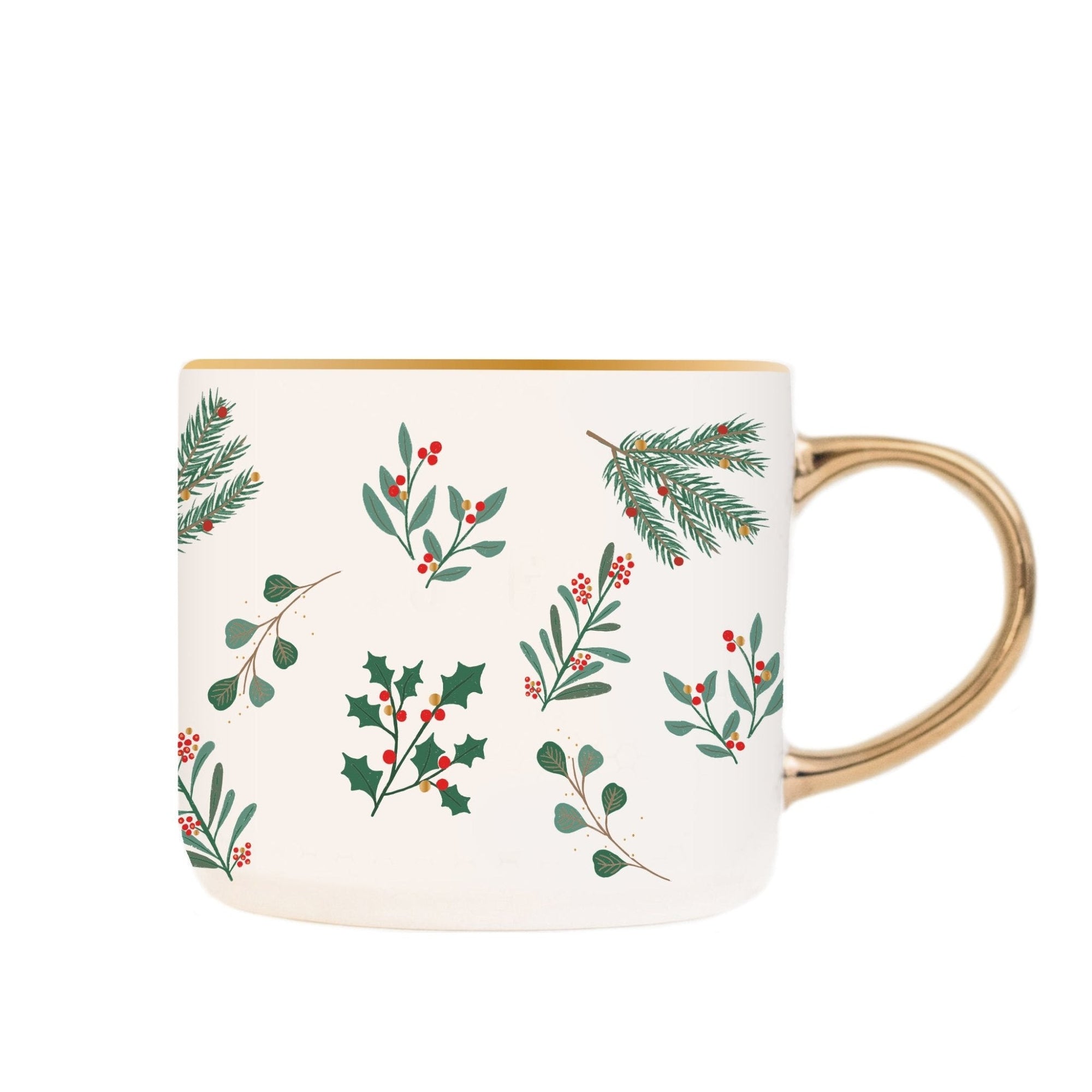 Holiday Greenery Coffee Mug 17oz.