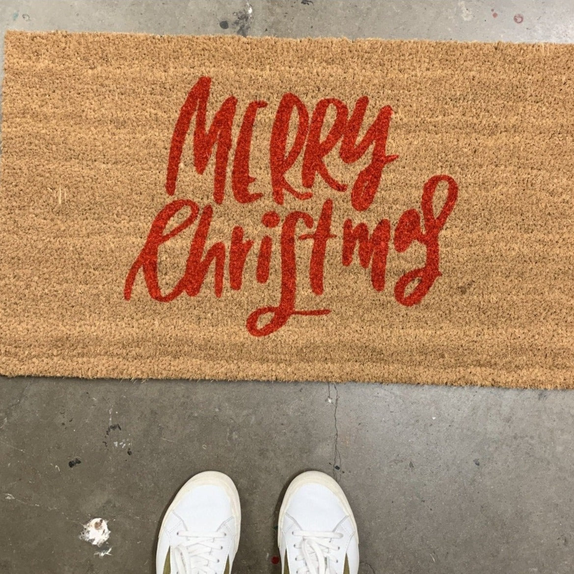 Classic Merry Christmas Doormat