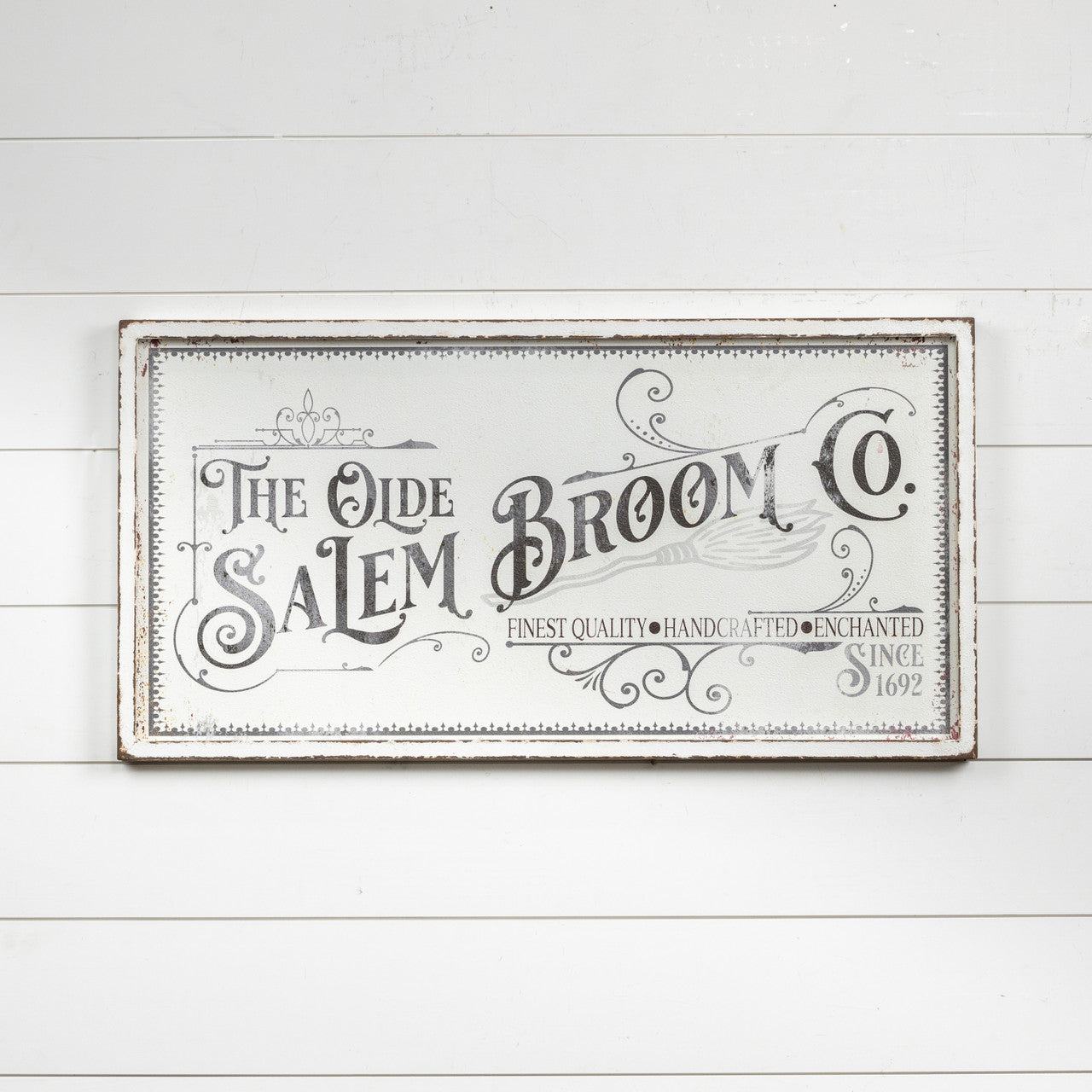 Salem Broom Co. Metal Sign