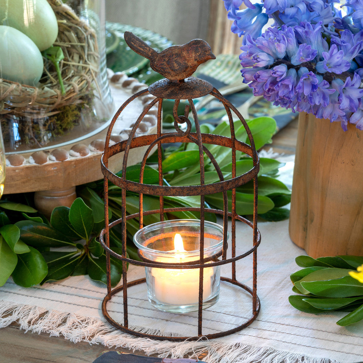 Prentis Pewter Style Taper Candle Holder - Farmhouse Wares