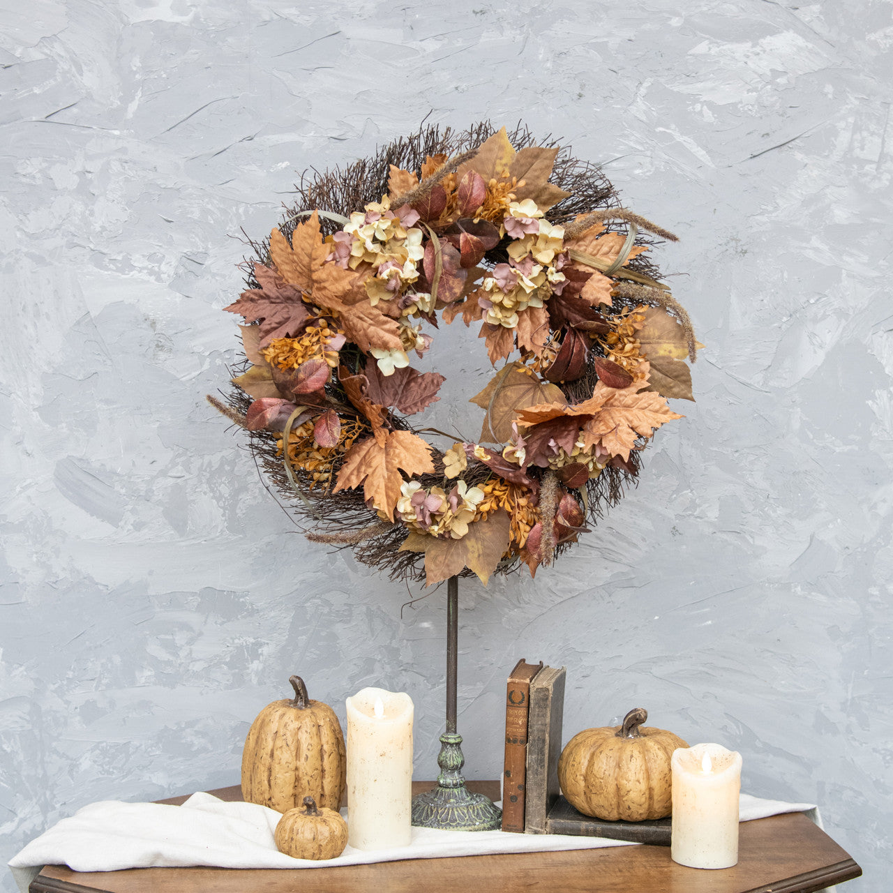 Maple Leaf & Berry Wreath