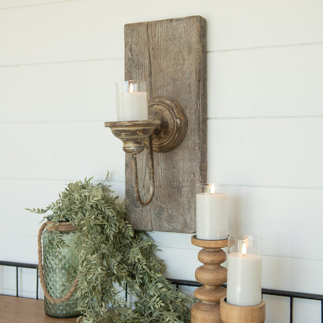 Golden Aged Taper Candle Holders - Farmhouse Wares