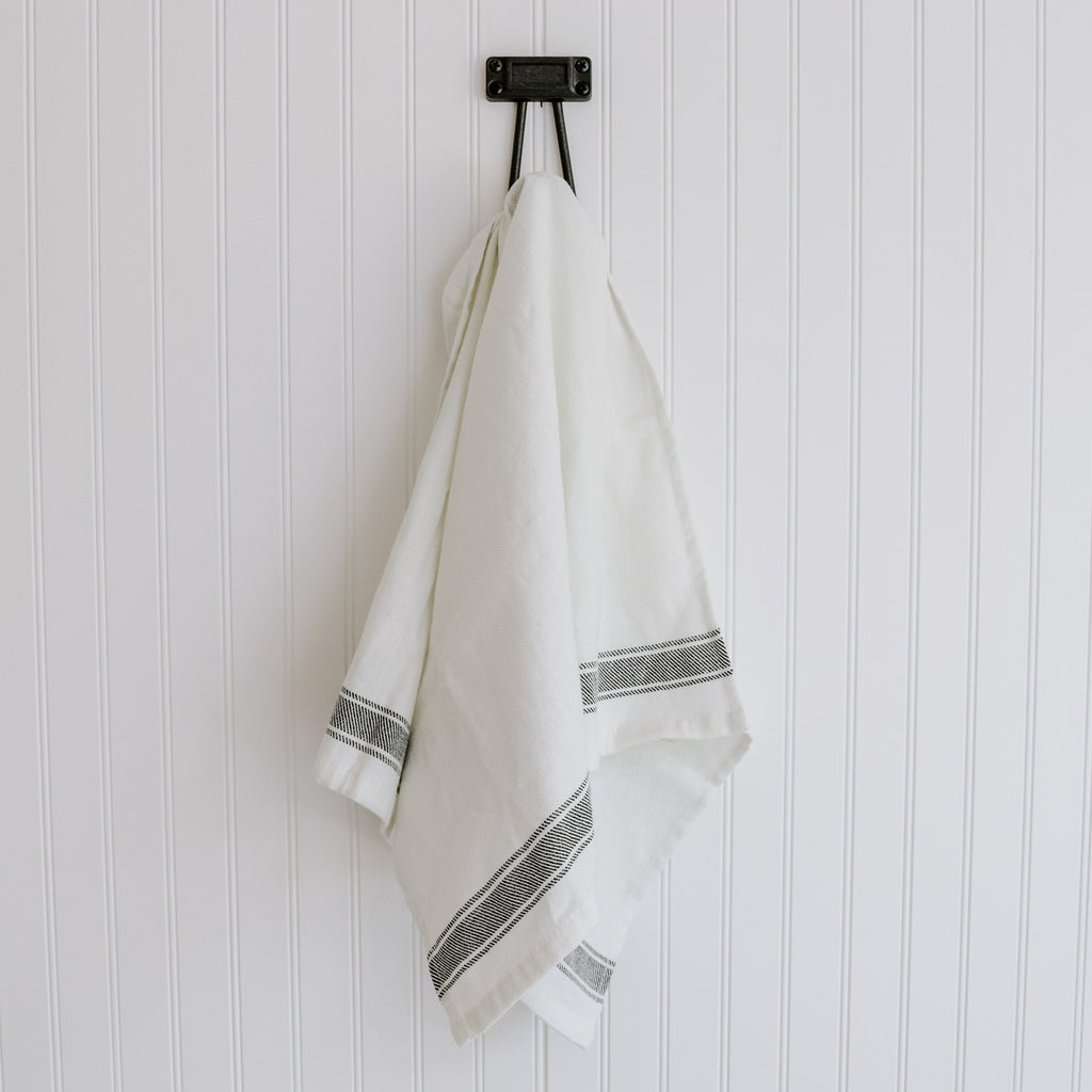 Soft Linen Stripe Blue Dishtowel | A Cottage in The City