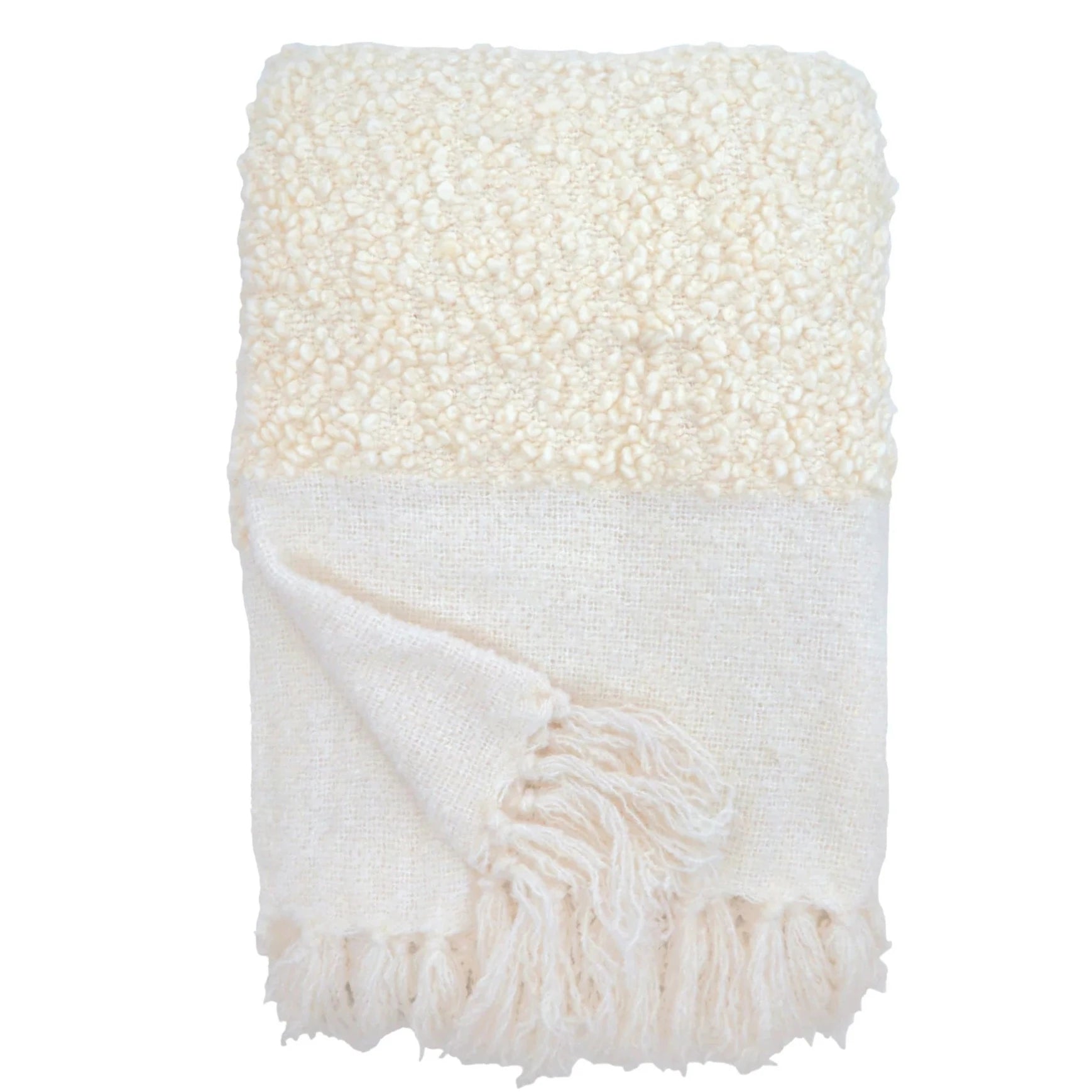 Murphy Oversized Ivory Throw by Pom Pom at Home