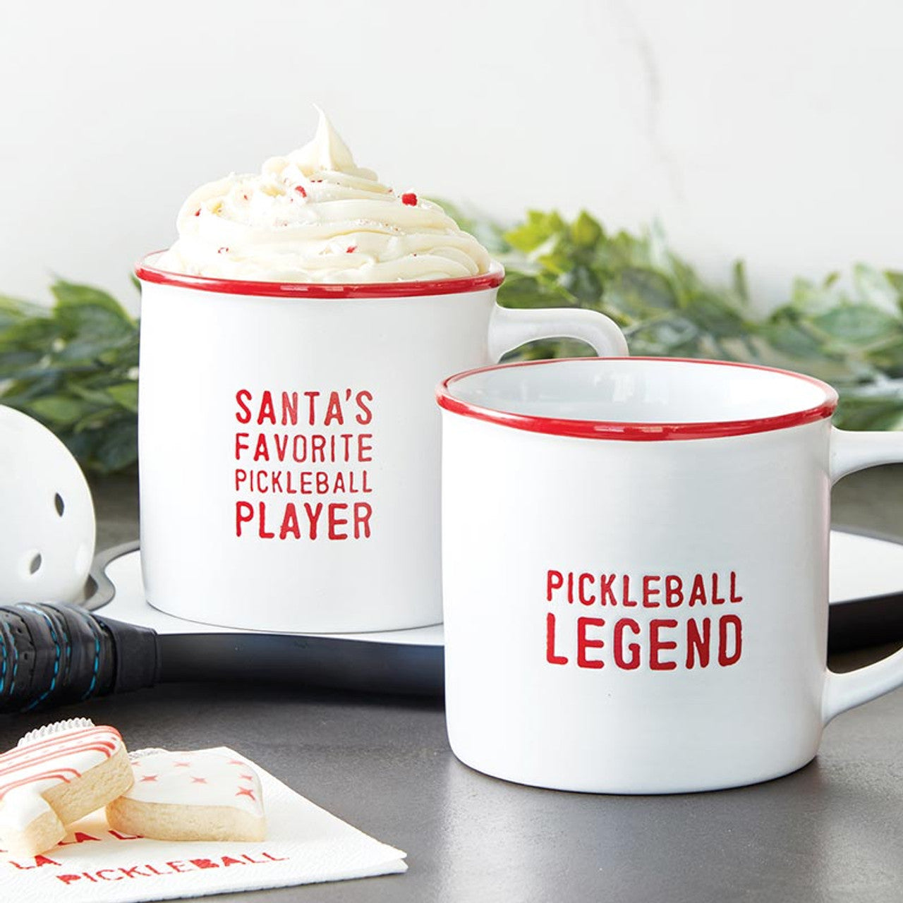 Holiday Pickleball Coffee Mug Set