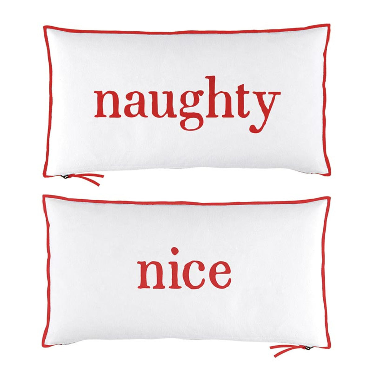 Naughty Nice Lumbar Pillow Set