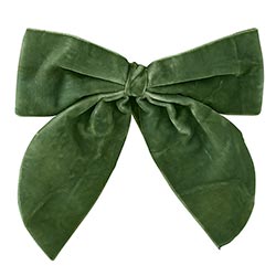 Forest Velvet Bow Napkin Tie Set