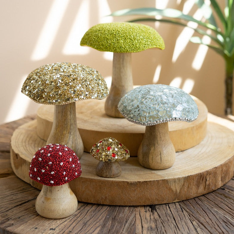 Mushrooms with Mosaic Tops Set