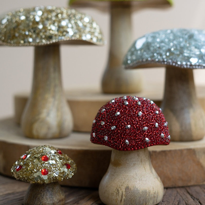 Mushrooms with Mosaic Tops Set