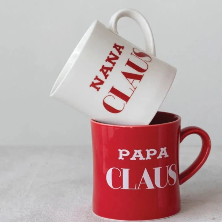 Nana &amp; Papa Claus Stoneware Mug