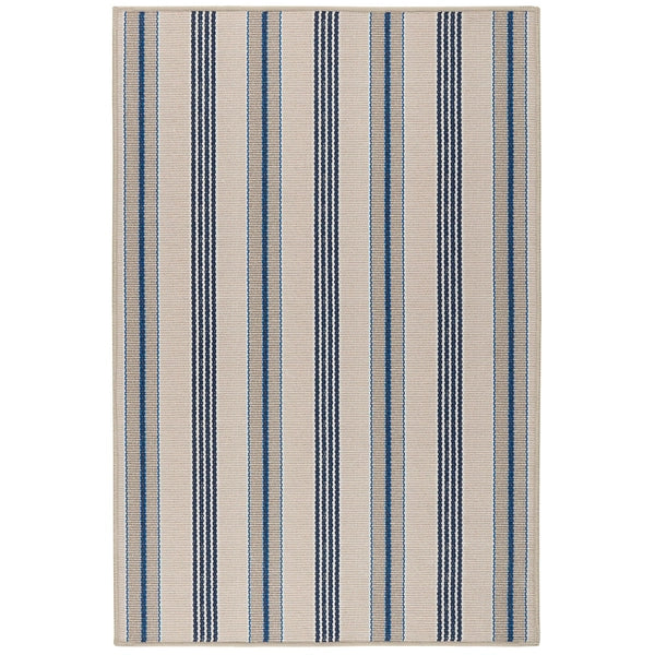 Nimes Ticking Neutral Machine Washable Rug