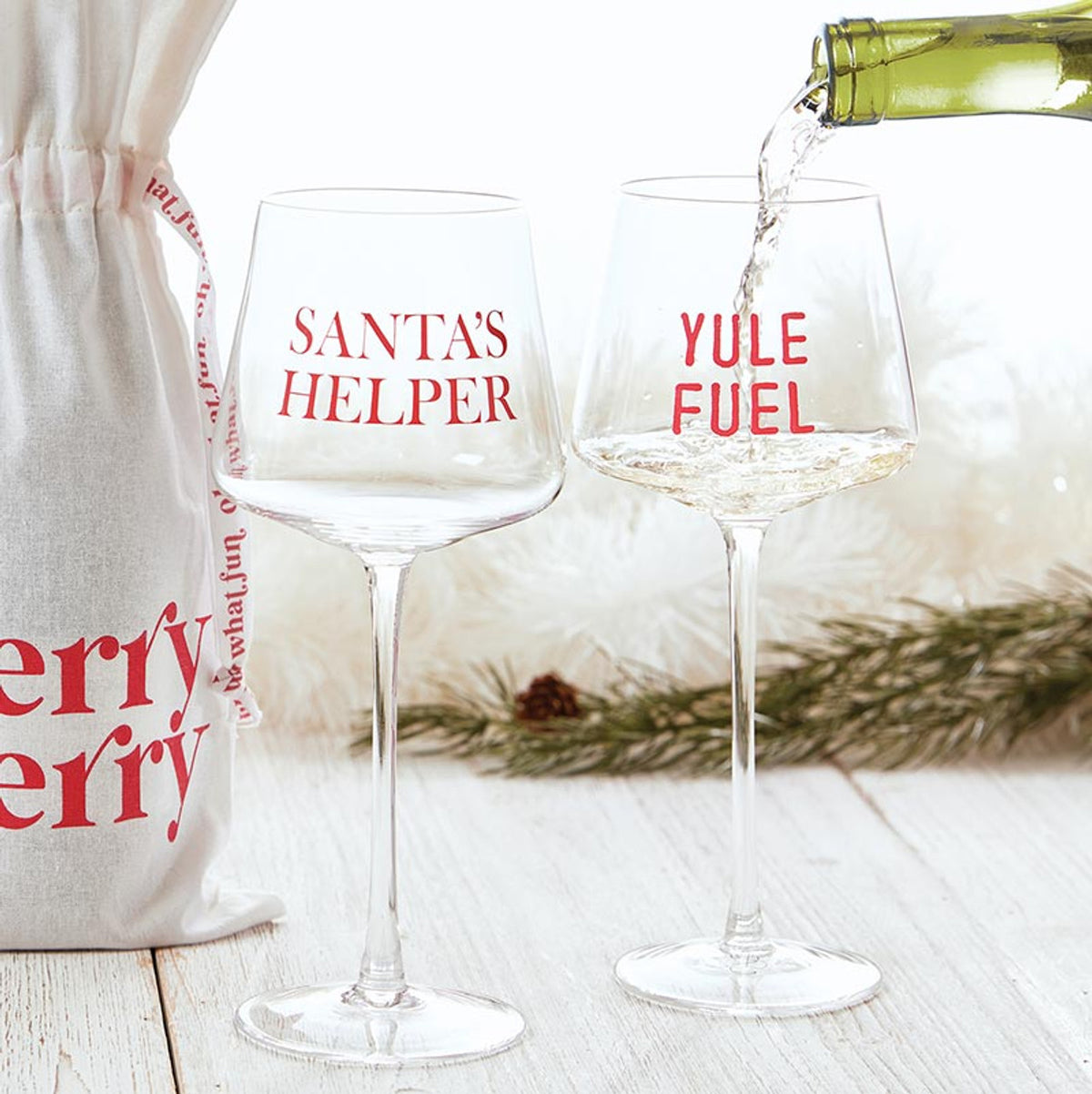 Holiday Wine Glass Set