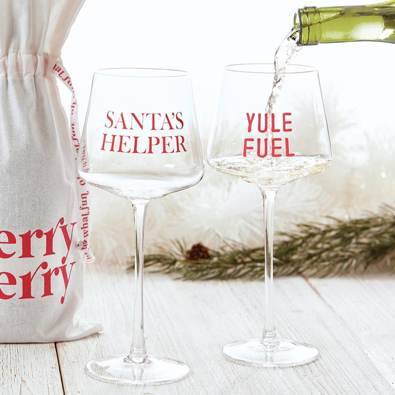 Holiday Wine Glass Set